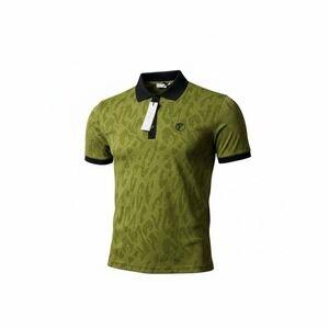 Versace Collection Green Jacquard Medusa Polo Shirt Men's Small S New w Tags‎